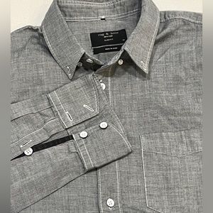 Beautiful men’s RAG AND BONE button down shirt slim fit size M mint condition